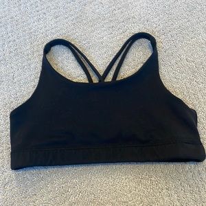 athleta girl upbeat bra in black size 8-10